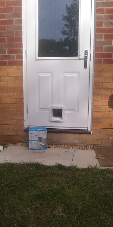 Cat flap fitters Walker and Byker