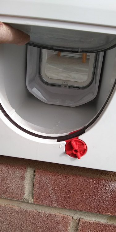 Cat flaps fitted through the wall Durham and Sunderland