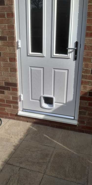 Cat and dog flap fitters Morpeth and Northumberland
