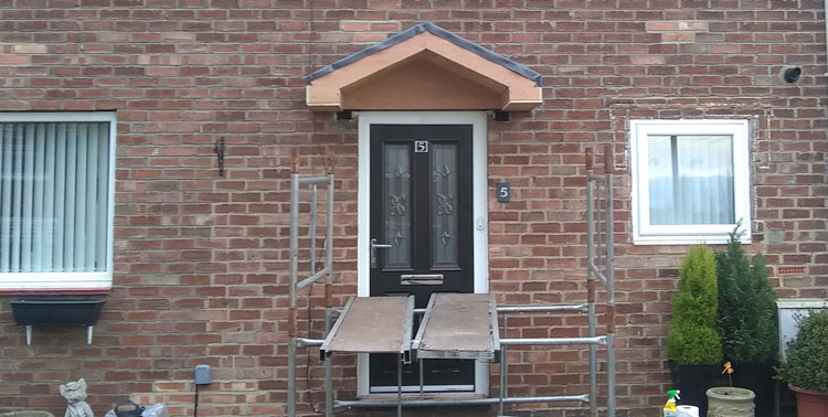 Handmade custom Door canopies Newcastle