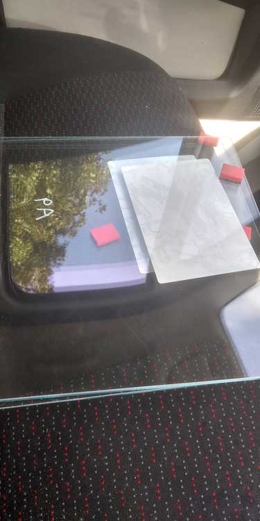 toughened glass for table tops and units