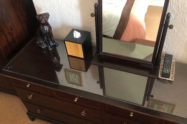 Toughened glass for table tops and furniture