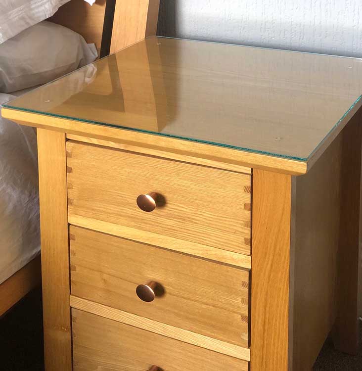 Toughened glass for table tops and furniture