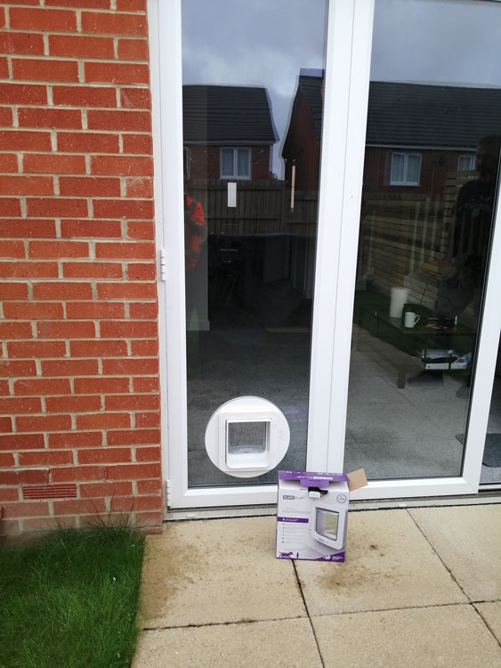 Cat flap fitters Durham