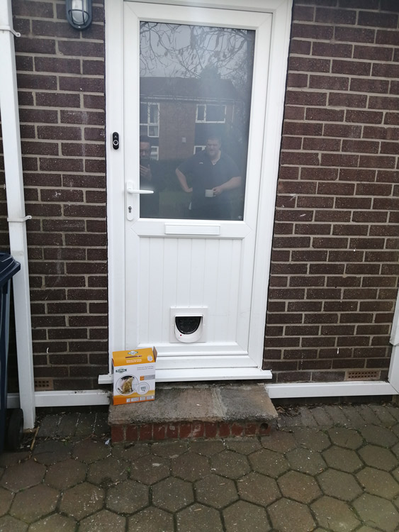 Cat flap fitters West Denton Park
