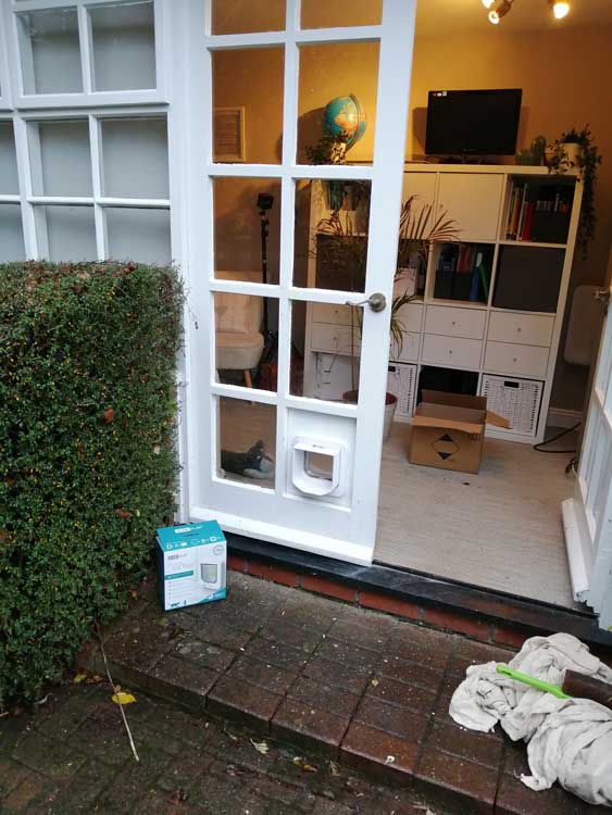 Cat Flap Installations Through a Brick Wall