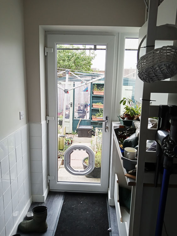 Cat and dog flaps installed in glass near me