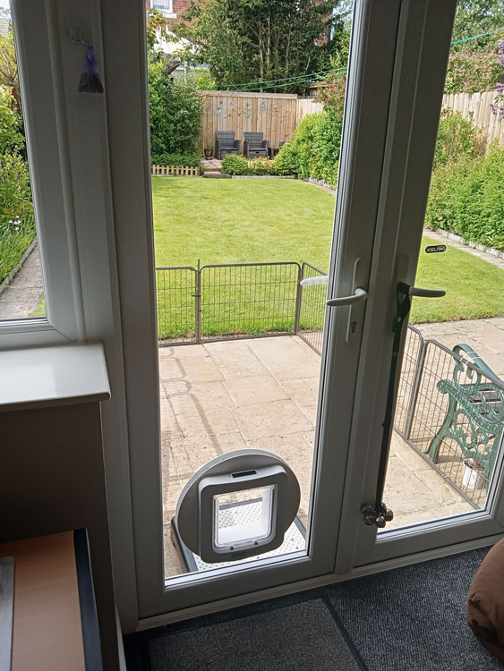Cat flaps fitted in glass near me