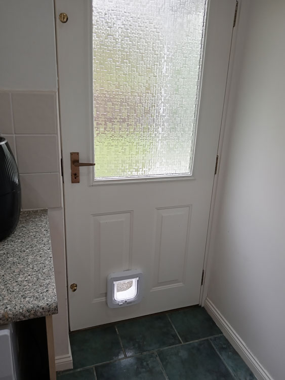 Cat flaps fitted to composite doors