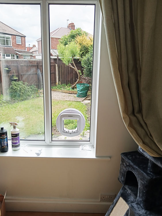 Cat flaps installed in glass near me
