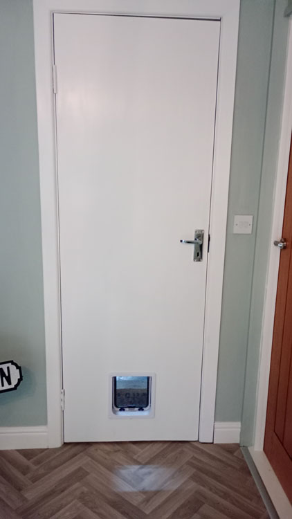 Cat flap fitters Throckley