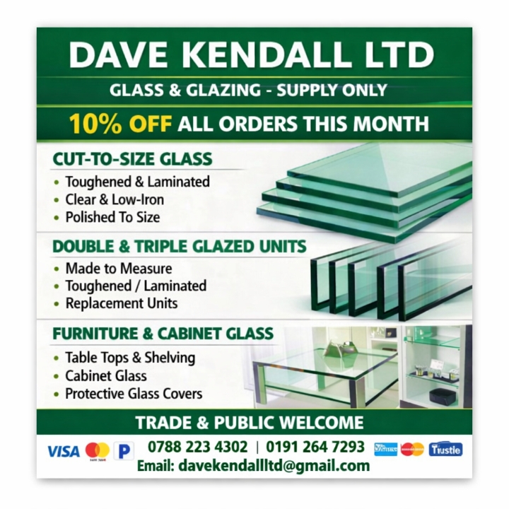 Glass and glazing supplies