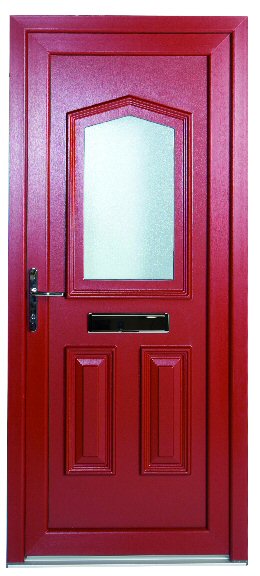 red pvcu door newcastle