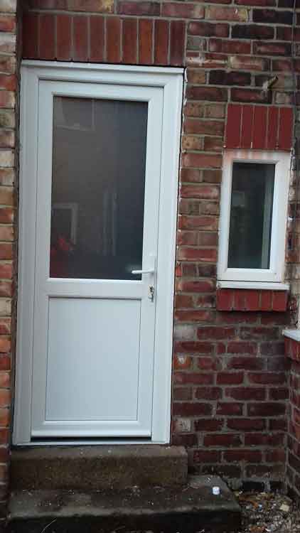 Rehau PVC door fitters Heaton