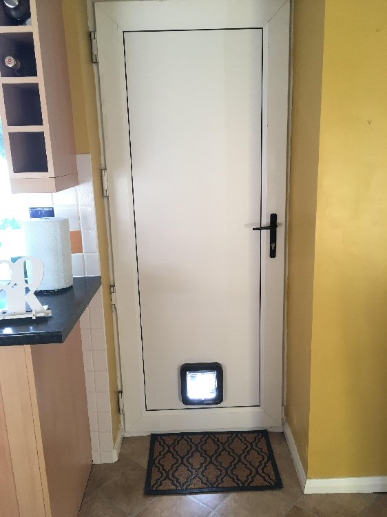 Cat flap installers Heaton and Forest Hall, here installed in Heaton