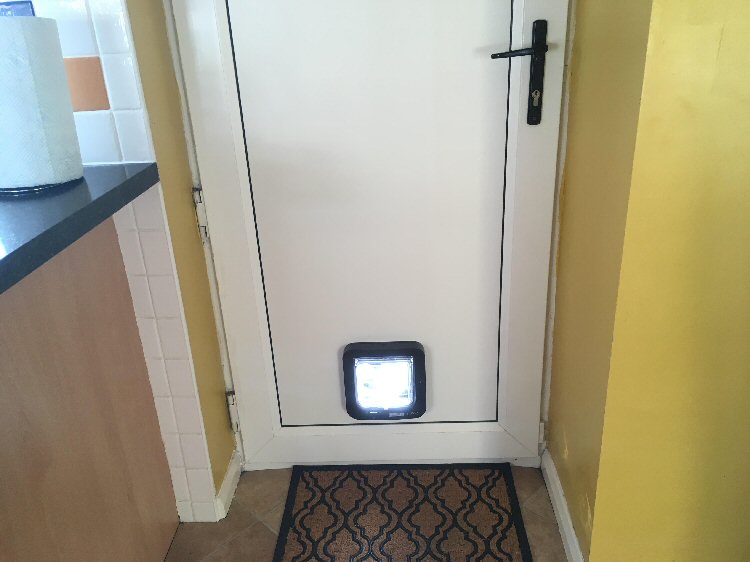 Cat flap installers Heaton and Byker, here installed in Heaton