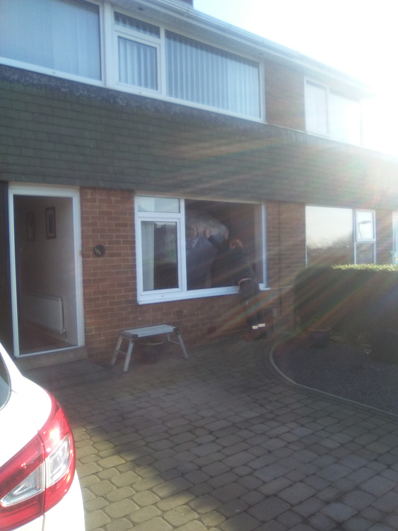 Remove Window to Allow Sofa Delivery Newcastle, Removing Glass For Sofa