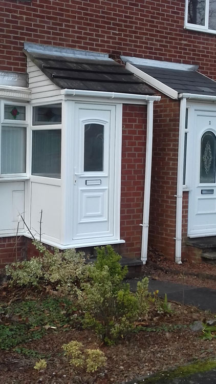 Rehau PVC porch installers Newcastle, PVC porches Newcastle and North East