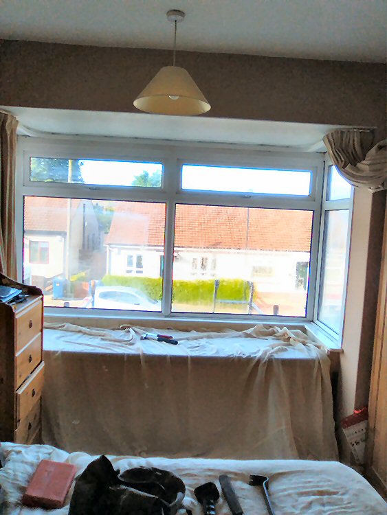 the old bay window prior to updating to Rehau