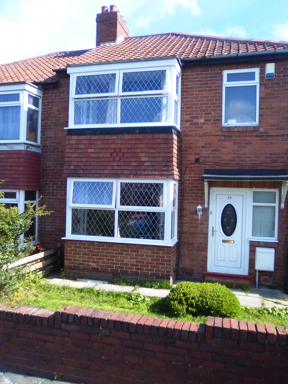 Rehau bay windows with leaded glass Newcastle
