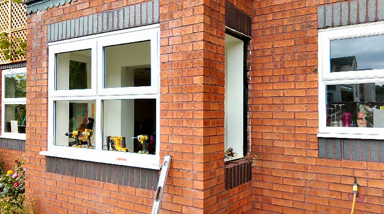 Kommerling frames, EnergiMax A-rated glass units installed
