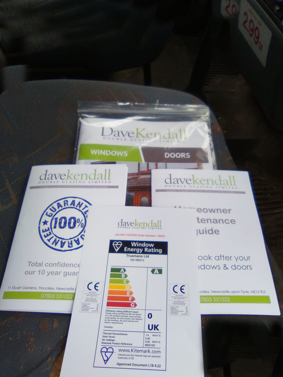 Rehau double glazed windows with frosted glass Nort East, Dave Kendall registered Rehau Partners