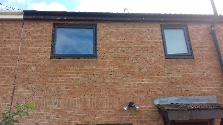 A+ Rated EnergiMax black framed windows Newcastle